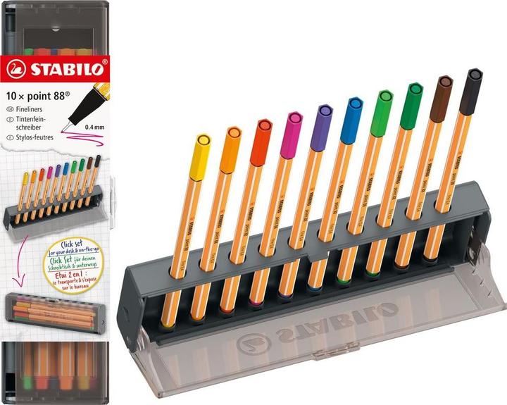 Produktbild STABILO Point 88 10er Klicketui (10x)