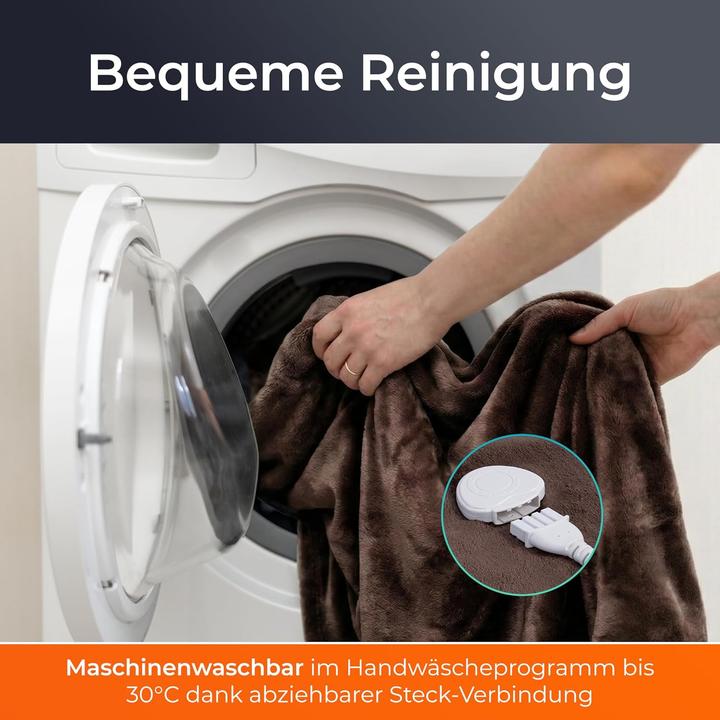 Produktbild KLAMER Heizdecke Braun (180 x 130 cm)