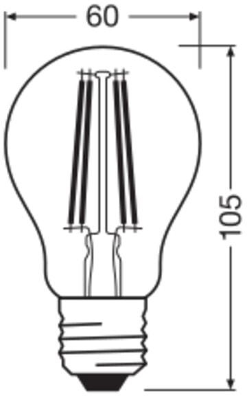 Produktbild Osram LED Leuchtmittel LED Retrofit 4099854465055 (E27, 5.90 W, 806 lm, 1 x, D)