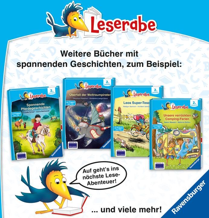 Produktbild Ravensburger Leserabe - 2. Lesestufe: Unsere verrückten Camping-Ferien (Deutsch, Stefanie Klassen, Susan Niessen, 2024)