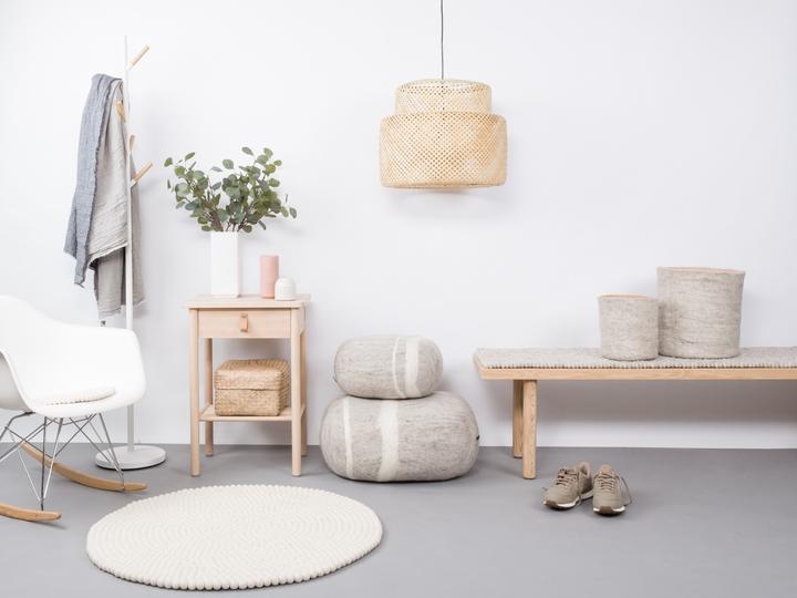 Actual product image Myfelt Linéa Felt Ball Rug (90 x 90 cm)