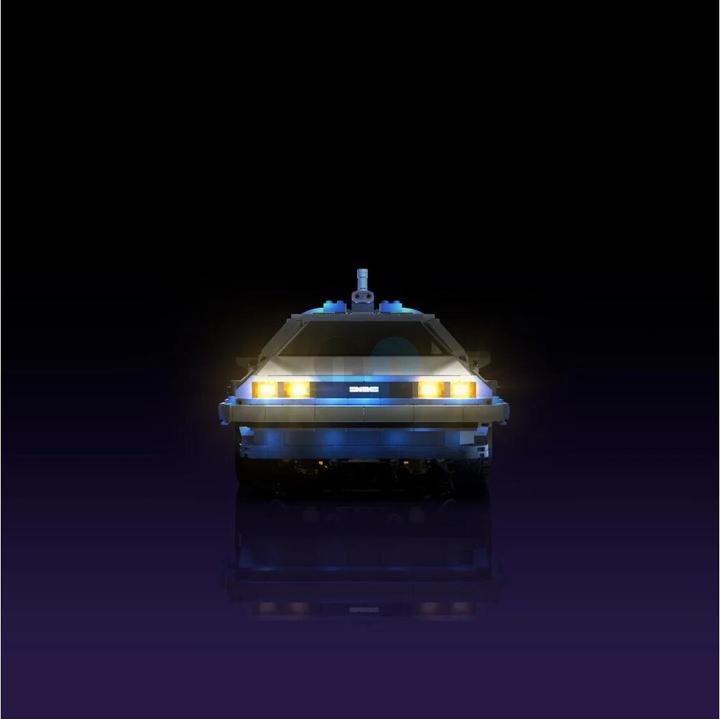 Actual product image Light my bricks LMB 2.0 LED Light Set for LEGO 10300 The Time Machine from Back to the Future