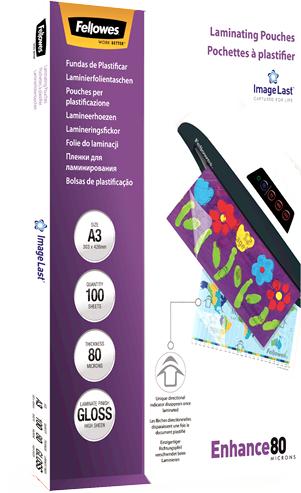 Productafbeelding Fellowes Verbeter 80 (A3, 100 Stuk, 80 µm)