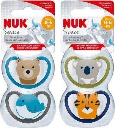 NUK Syringe, 0-6 m silicone, 2 pcs. (2 x, up to 6 M.)