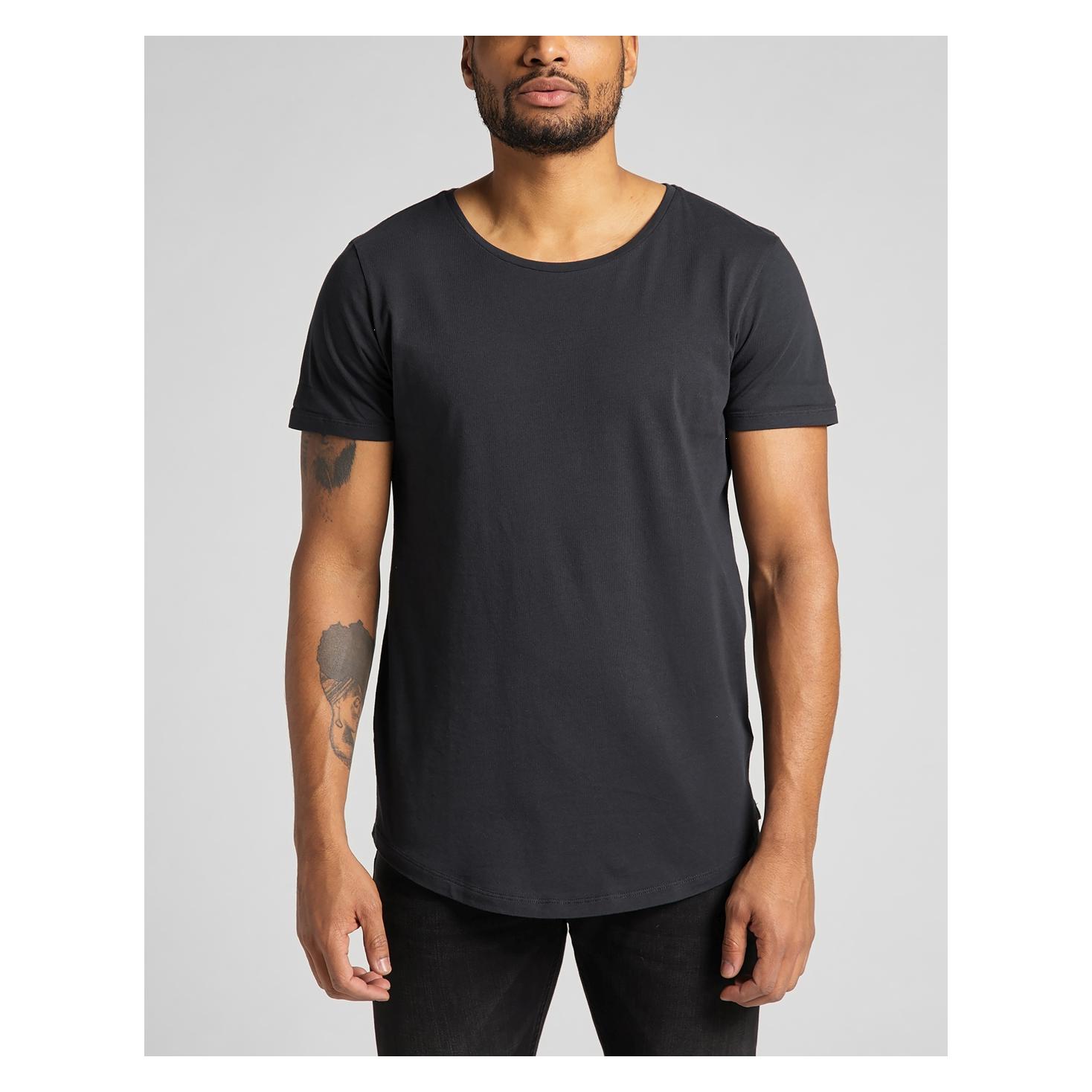 Lee, Herren, Shirts, Shaped Tee, Schwarz, (S)