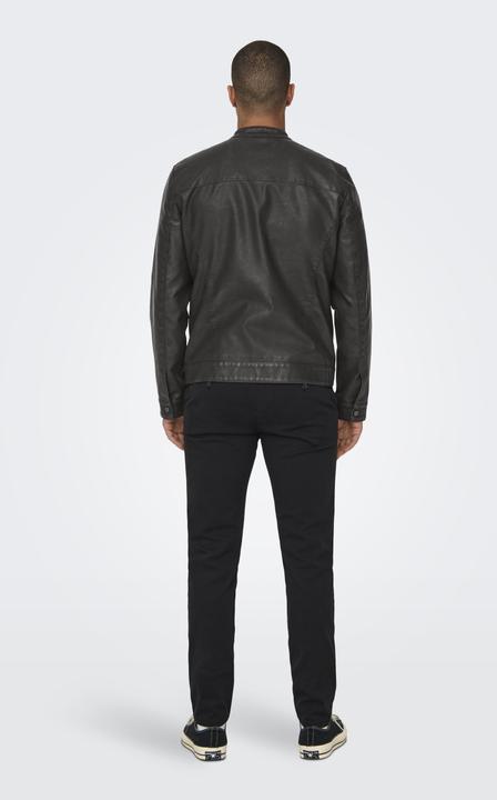 Produktbild Only & Sons Onsmike Pu Racer Jacket Otw Noos (S)