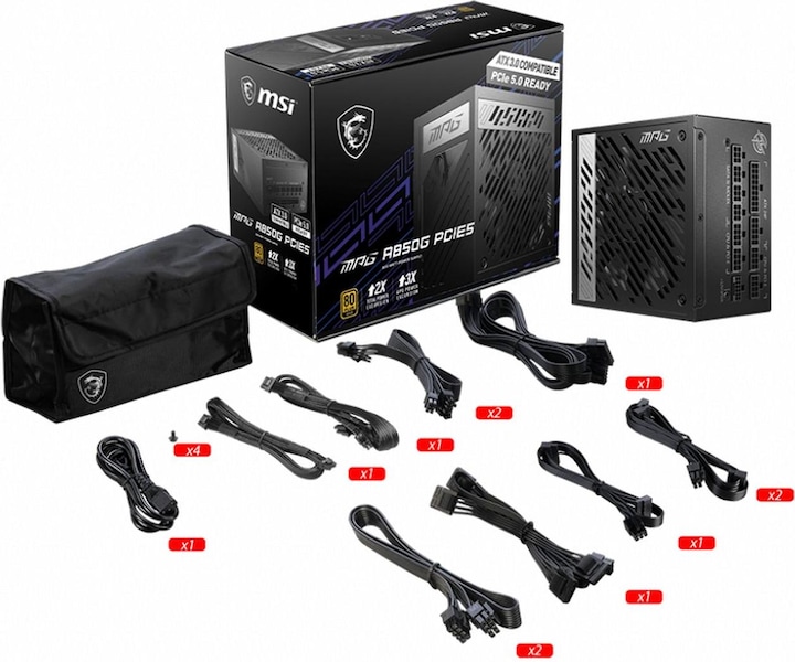 Actual product image MSI MPG A850G (850 W)