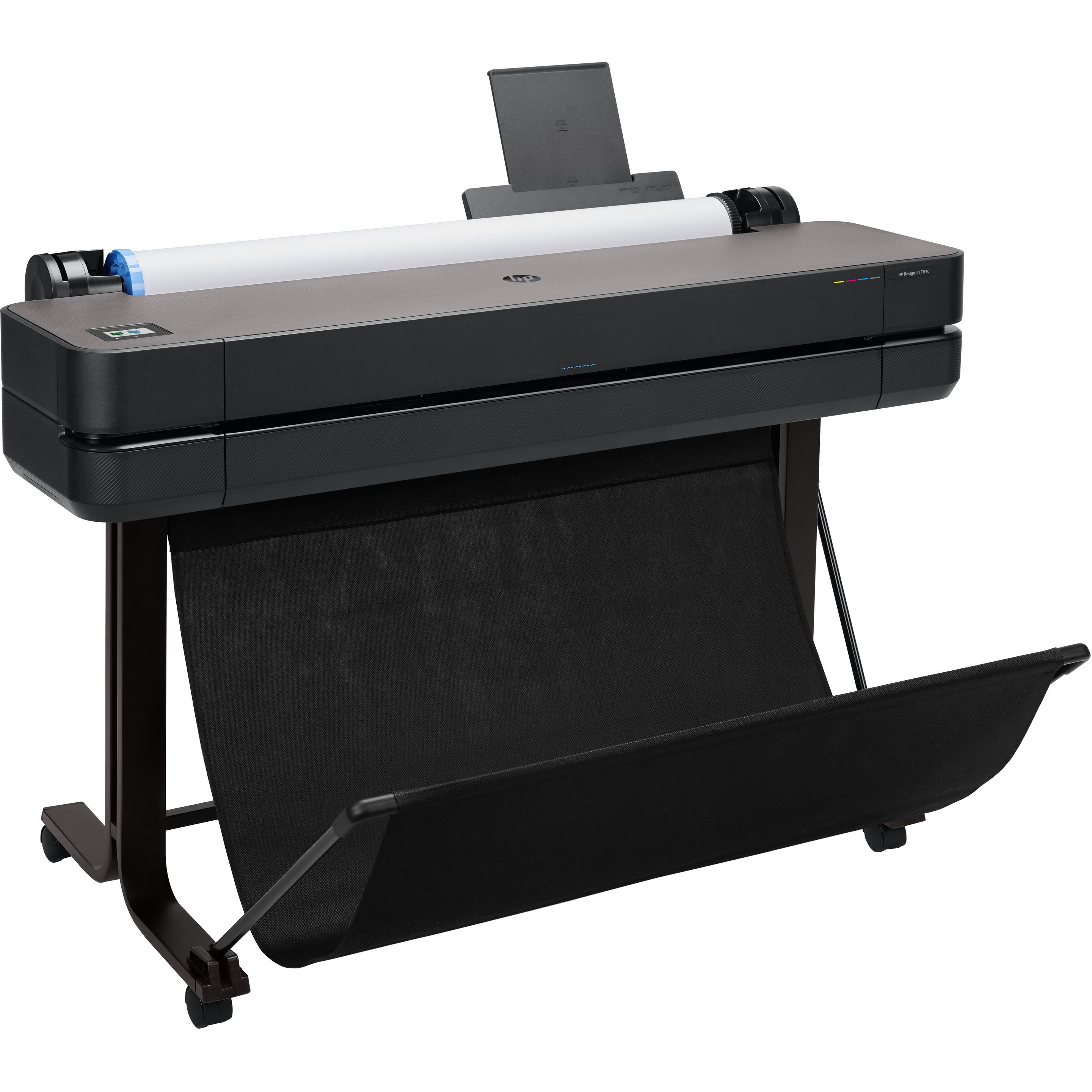 HP DesignJet T630 (Thermodirekt, Farbe), Drucker, Schwarz