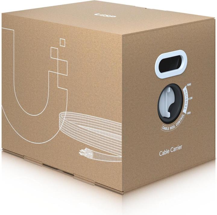 Produktbild Ubiquiti Verlegekabel UISP-CABLE-CARRIER Cat 5e, FTP, 305 m, Schwarz (SF/UTP, CAT5e, 305 m)