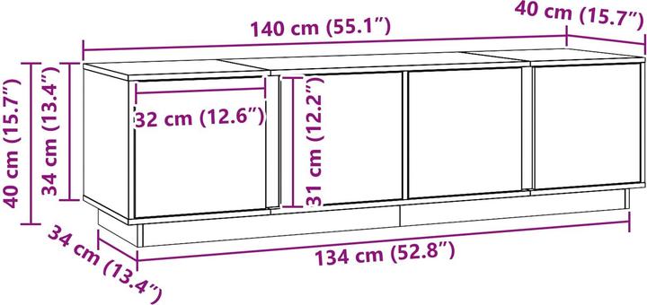 Image du produit vidaXL TV-Schränk (40 x 40 x 40 cm)
