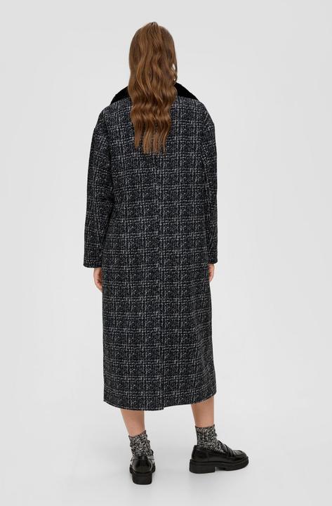 Actual product image S.Oliver Outdoor-Mantel Mantel mit abnehmbarem Teddyplüschkragen