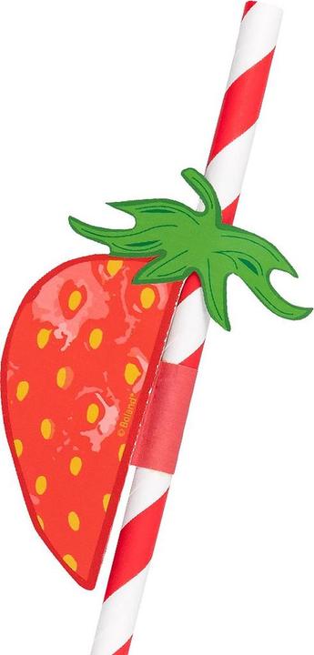 Actual product image Boland 6 paper straws fruit 2 assorted (20 cm) (6x)