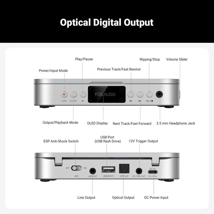 Produktbild Fosi Audio Merak CD-Player (CD Player)