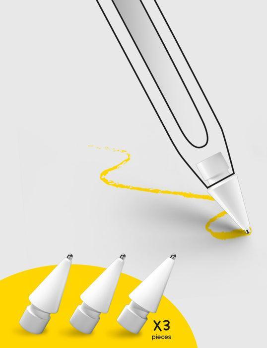 SBS Apple pencil 1st and 2nd generation abs replacement tips (3 each pack)