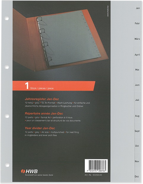 Produktbild Hwb office focus Monats-Register