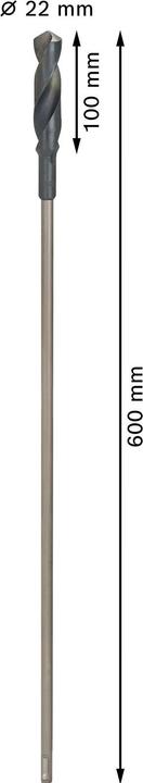 Actual product image Bosch Professional Zubehör PRO Wood HSS installation drill bit, 22 x 100 x 600 mm (4-22 millimetres)
