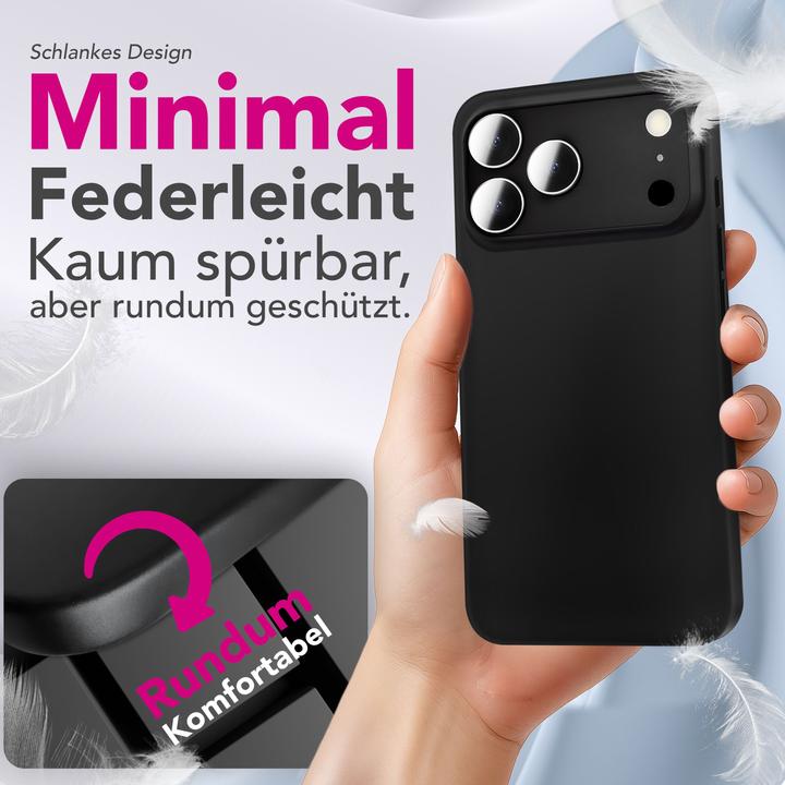 Immagine prodotto Nalia Cover "Phantom" - 0,3mm Extrem Dünn & Leicht, Mattiert, Anti-Fingerprint Hülle - Ultra-Slim Hardcase (Apple iPhone 17 Pro)