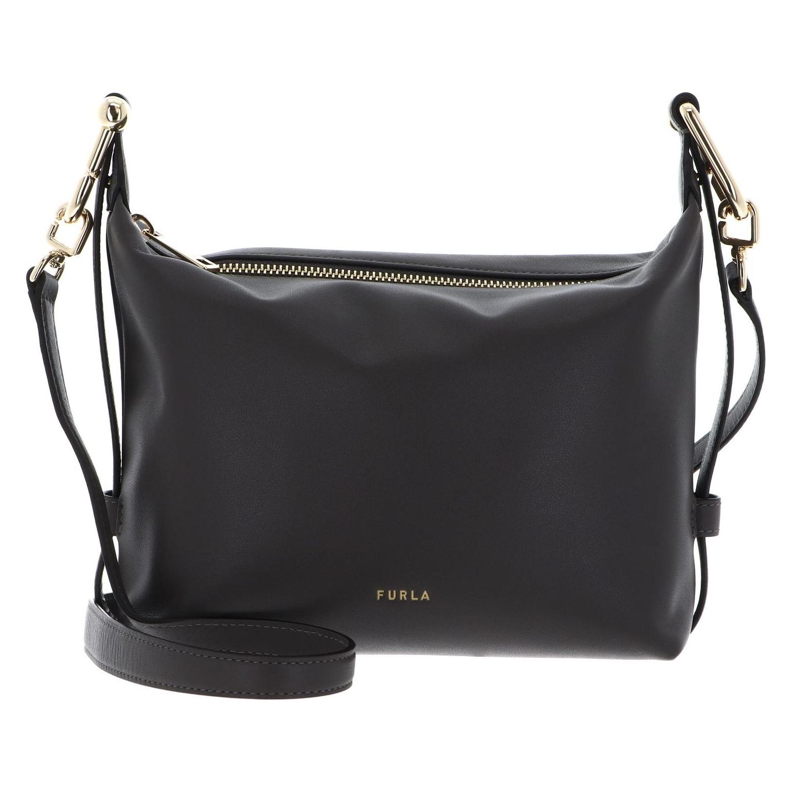 Furla, Damen, Handtasche, Vitello Claris Lux Tonie Hobo Bag, Grau