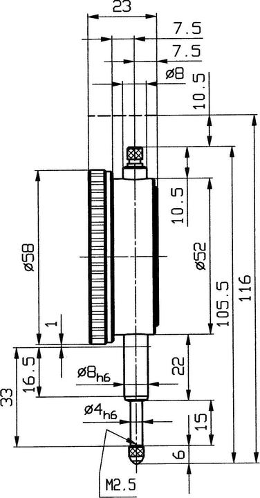 Produktbild Helios Preisser Messuhr 10 mm 0701111 Ablesung