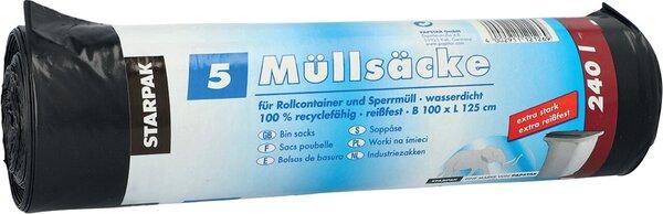 Produktbild Papstar Kehrichtsack 240 l, 5 Stück (5 x, 240 l)