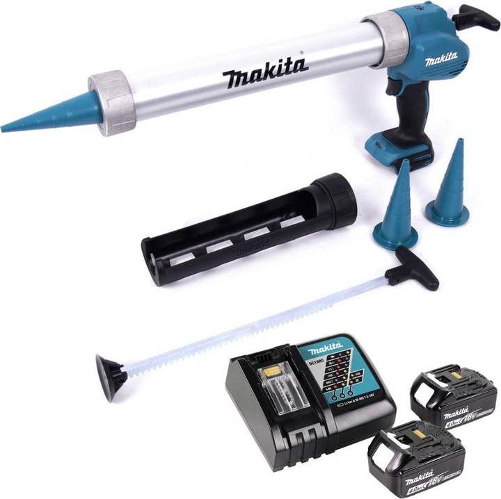 Actual product image Makita DCG 180 RMX Battery cartridge gun 18 V + 2x battery 4.0 Ah + charger