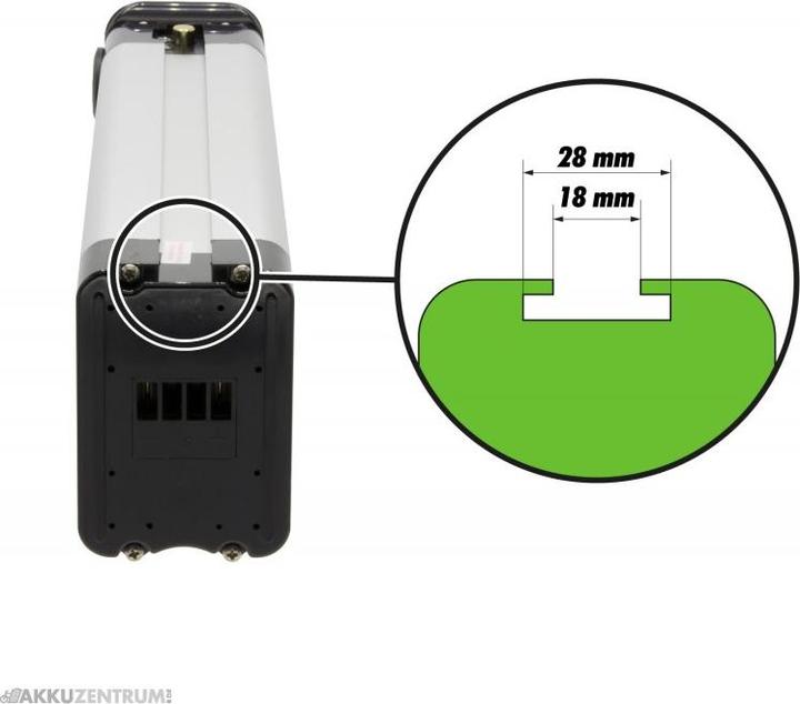 Produktbild Phylion XH370-12J Silverfish 37V 12Ah vervangende fietsaccu (432 Wh, E-Bike Akku Schutzhülle)