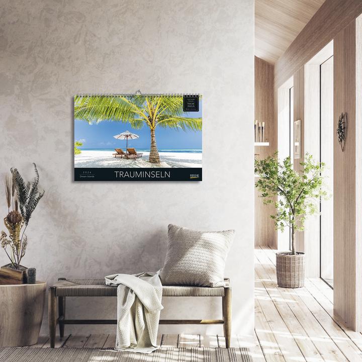 Image du produit Verlag Bildkalender Trauminseln 2026, Papierformat: Kein