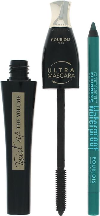 Immagine prodotto Bourjois Twist Up Mascara Ultra Brown 8ml + Contour Clubbing Eyeliner 50-5.3g Marrone + Verde (Ultra Brown + Nº 50 Loving Green)