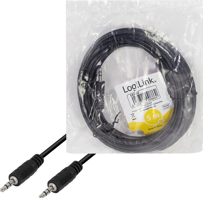 Actual product image LogiLink CA Connection cable (5 m, 3.5mm jack (AUX))