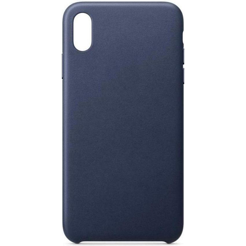 Hurtel ECO Leather case cover for iPhone 12 mini navy blue (Apple iPhone 12 mini), Smartphone Hülle, Blau