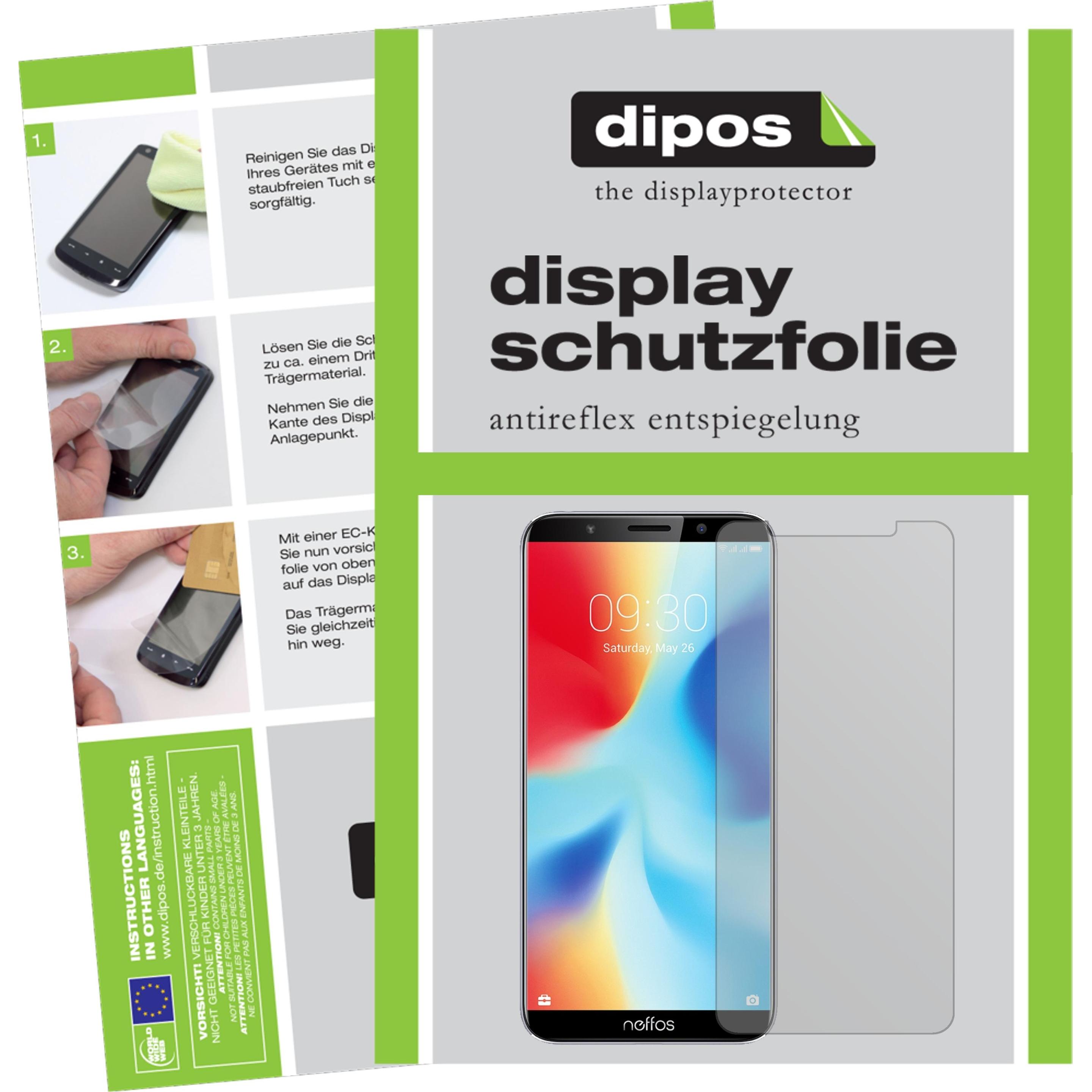 Dipos Displayschutzfolie Antireflex (1 Stück, TP-Link Neffos C9A), Smartphone Schutzfolie, Transparent