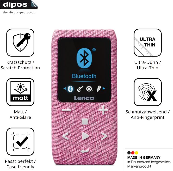 Image du produit Dipos Film de Protection décran Anti-reflet pour LUCKDANO MP3-Player