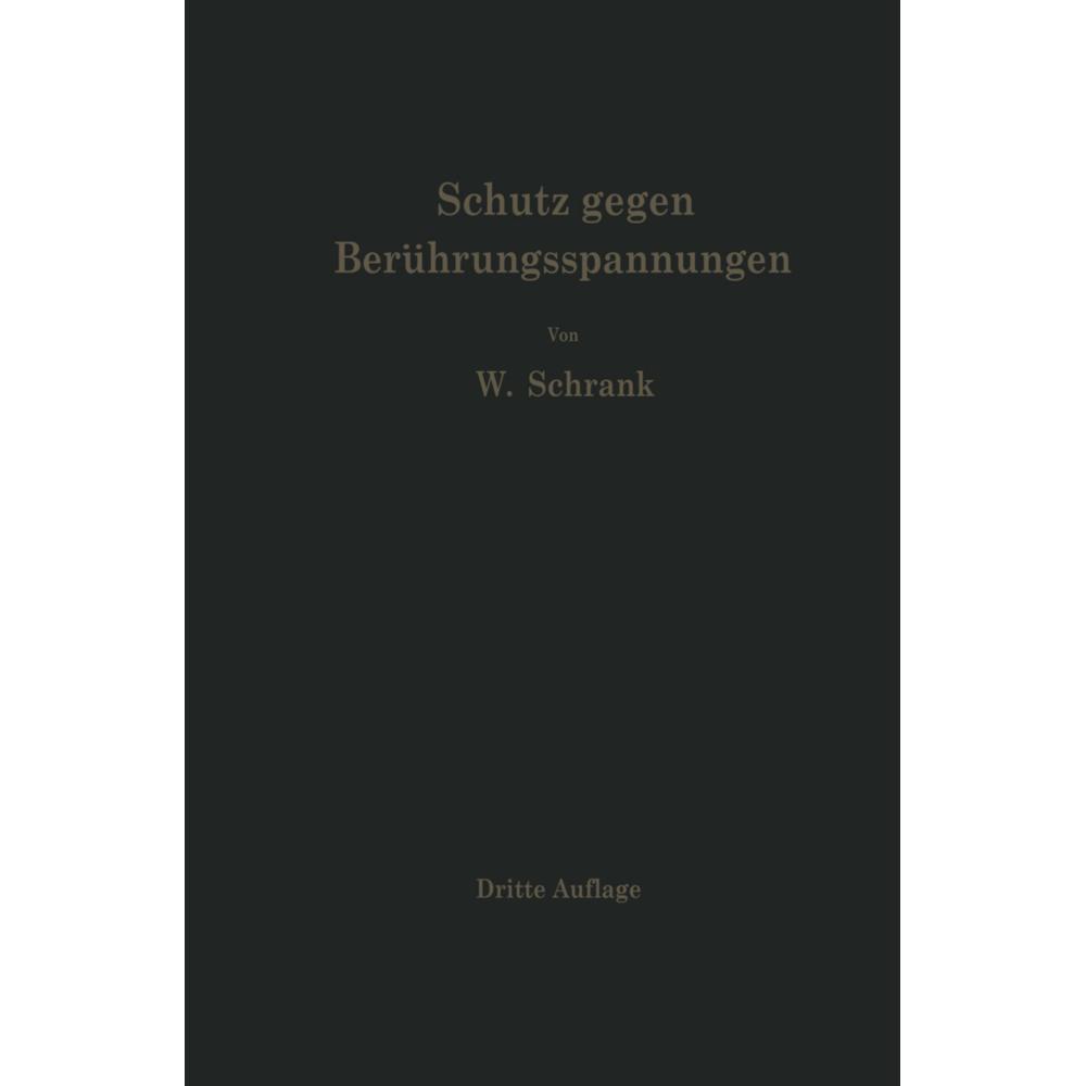 Thumbnail - Schutz gegen Berührungsspannungen, Fachbücher