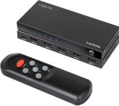 Image du produit LogiLink Commutateur HDMI, 4x1 ports, 4K/60 Hz, HDCP, HDR, CEC, RC