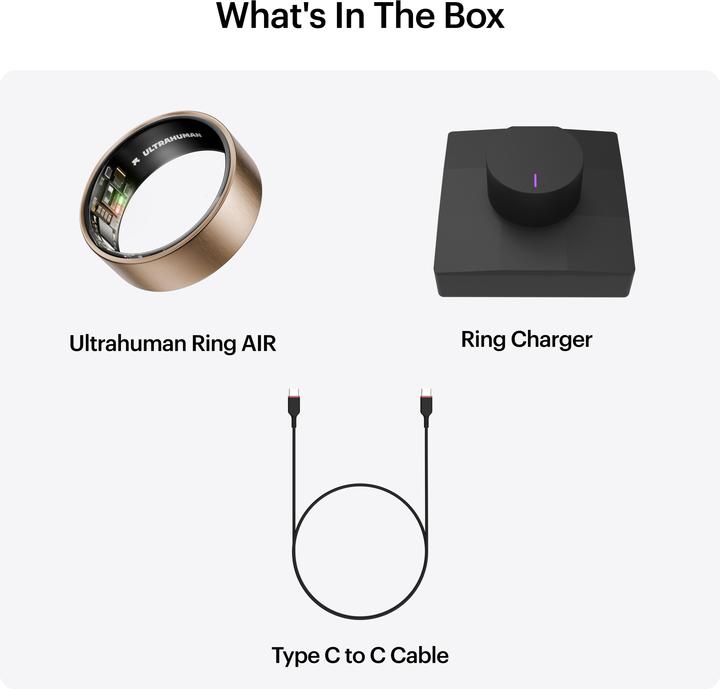 Actual product image Ultrahuman Ring AIR Grösse 12 (12, Rose gold)