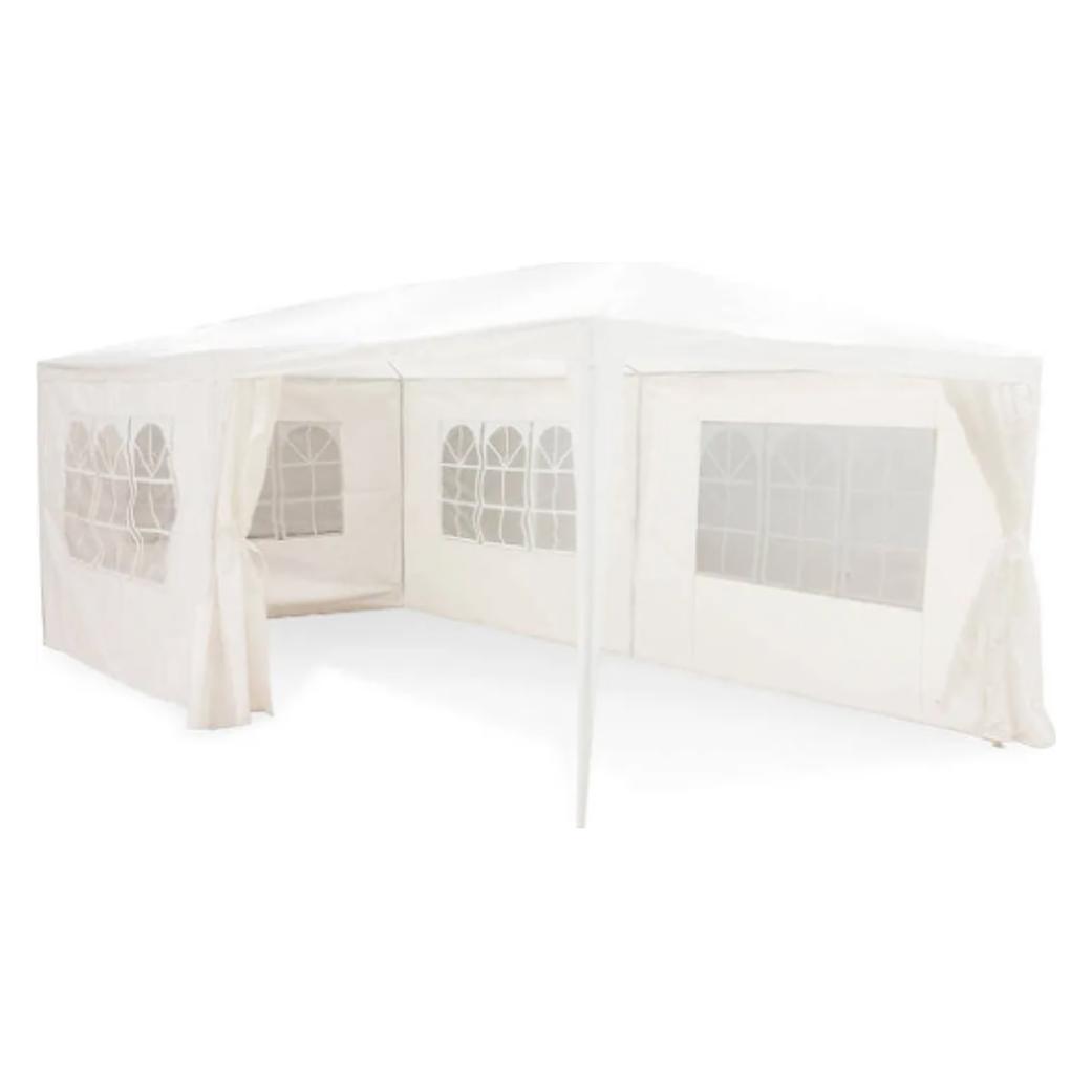 Lifetime, Prieeltjes, Gazebo&sidewalls 2.5x6x3m, Wit (600 cm, 300 cm)
