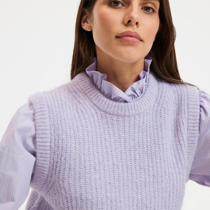 Produktbild La Redoute Collections Ärmelloser Pullover mit Rundhalsausschnitt aus Alpaka-Mischung (L)