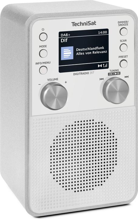Produktbild TechniSat DigitRadio 317 weiss (DAB+, FM, Bluetooth)