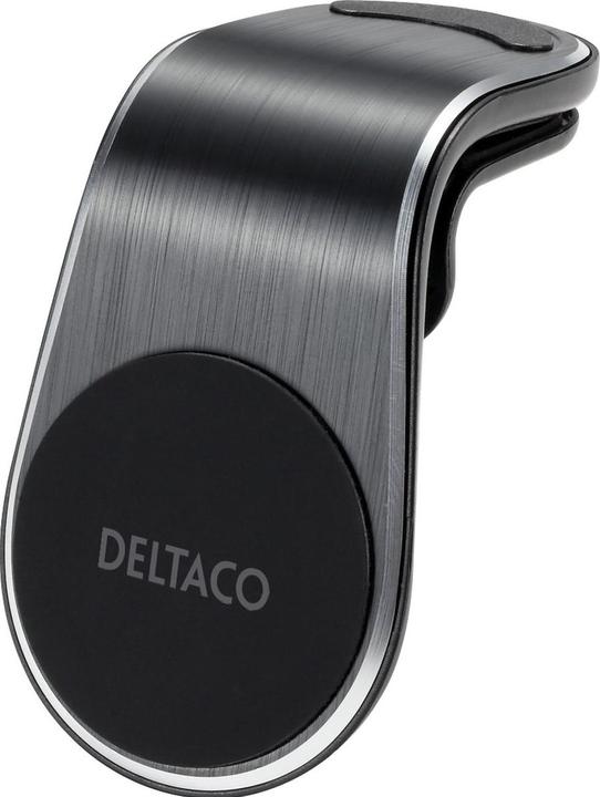 Deltaco Magnetic Smartphone Holder for car, angled air gap mount - Black