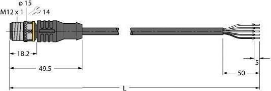 Actual product image Turck Connection cable (2 m)