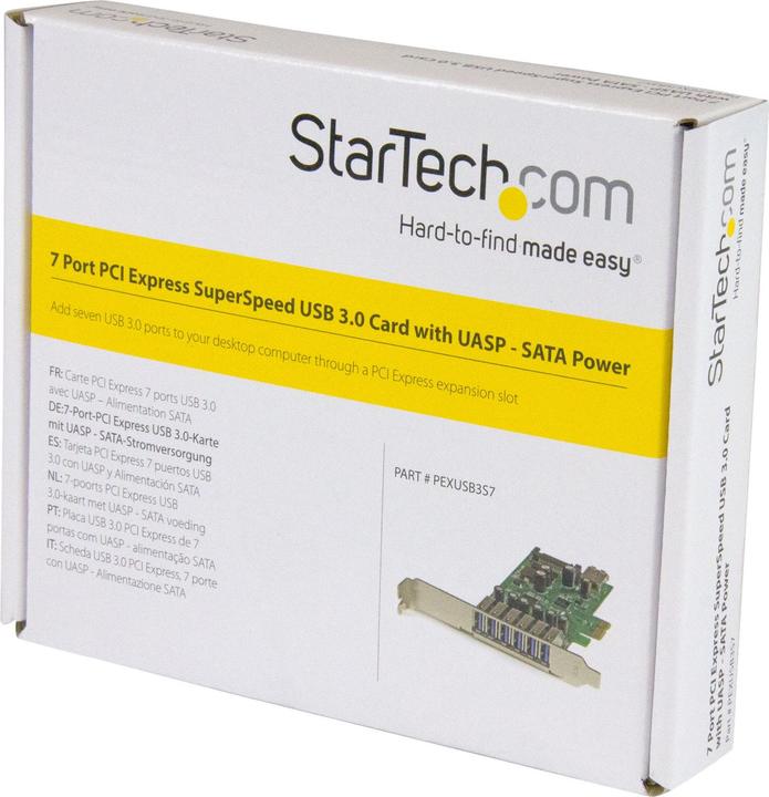 Produktbild StarTech 7 Port SuperSpeed USB 3.0 PCIe Card