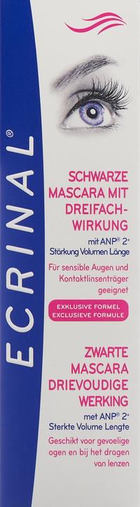 Actual product image Ecrinal Mascara with triple effect black (Black)