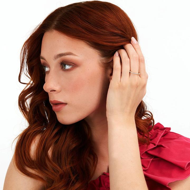 Produktbild La Petite Story Elegant gold-plated ring with zircons Silver LPS03AWV110 - Circuit: 54 mm (54)