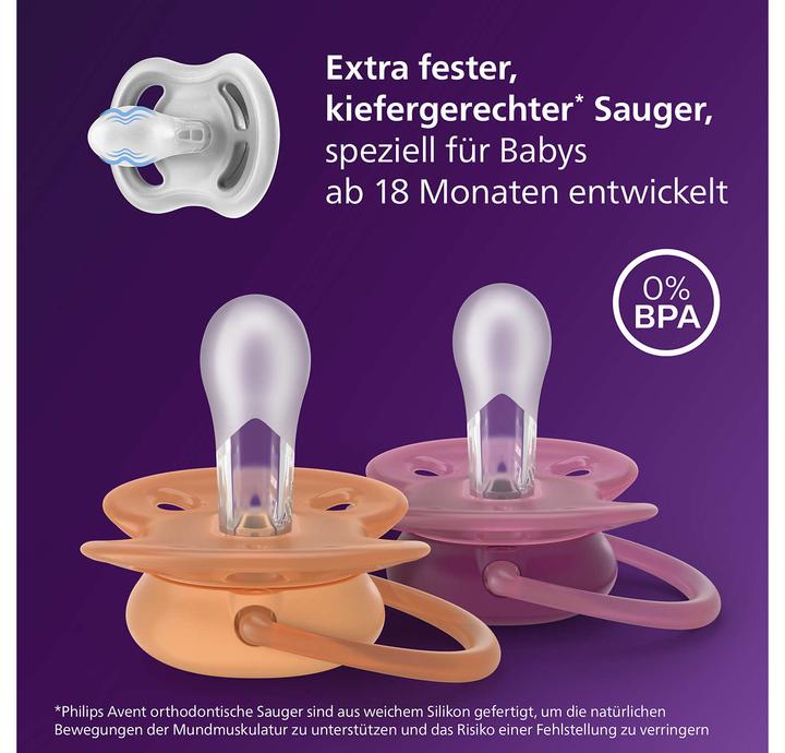 Actual product image Philips Avent Pacifier SCF093/02 ultra soft (2x)