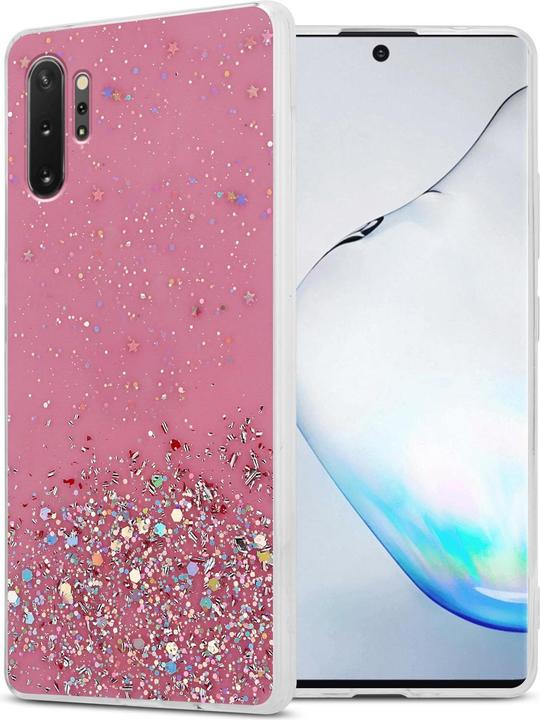Pink with glitter