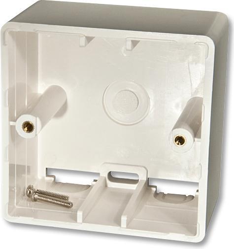 Actual product image Lindy Surface box 81x81x45 empty for AV and LAN wall boxes German