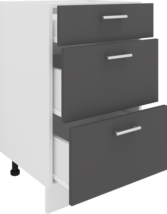 Produktbild VCM Küchenschrank Breite 50 cm Schublade Unterschrank Küche Küchenmöbel Esilo (50 x 46 x 82 cm)