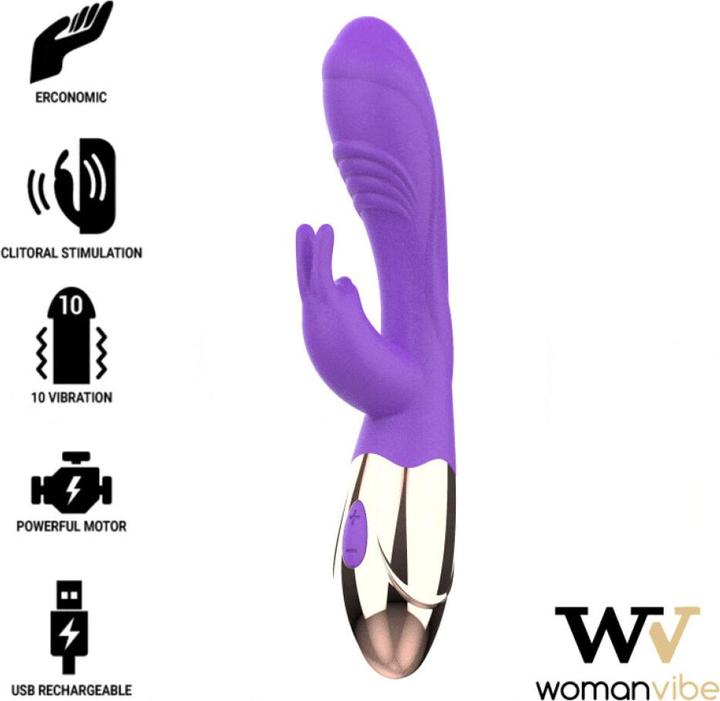 Actual product image Womanvibe Rabbit vibrator "Viora