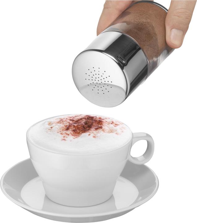 Produktbild WMF Schokostreuer Kakao Streudose für 240g Glasbehälter Barista Edelstahl