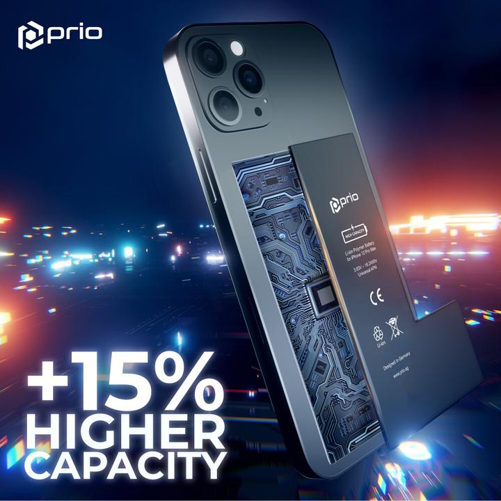 Image du produit prio Batterie haute capacité pour iPhone 12 Pro Max (4240 mAh) - APN universel -
